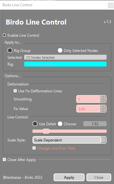 "BD_BirdoLineControl interface"