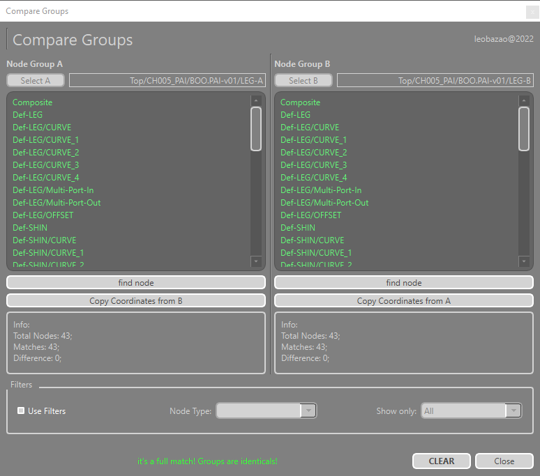 "BD_CompareGroups interface"