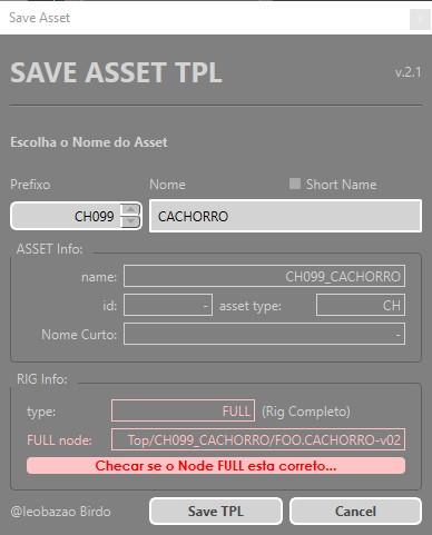 "save tpl interface"
